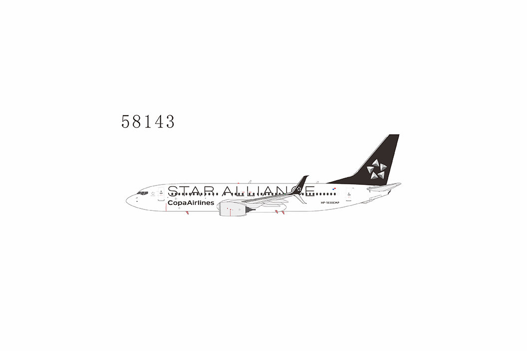 *1/400 Copa Airlines 737-800/w HP-1830CMP (Star Alliance cs; with scimitar winglets) NG Models 58143
