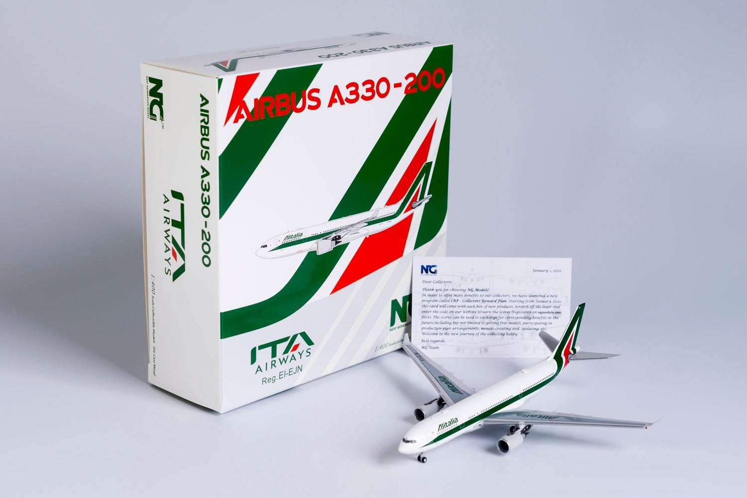 *1/400 ITA Airways A330-200 "operated by ITA sticker" "named Il Tintoretto" NG Models 61036