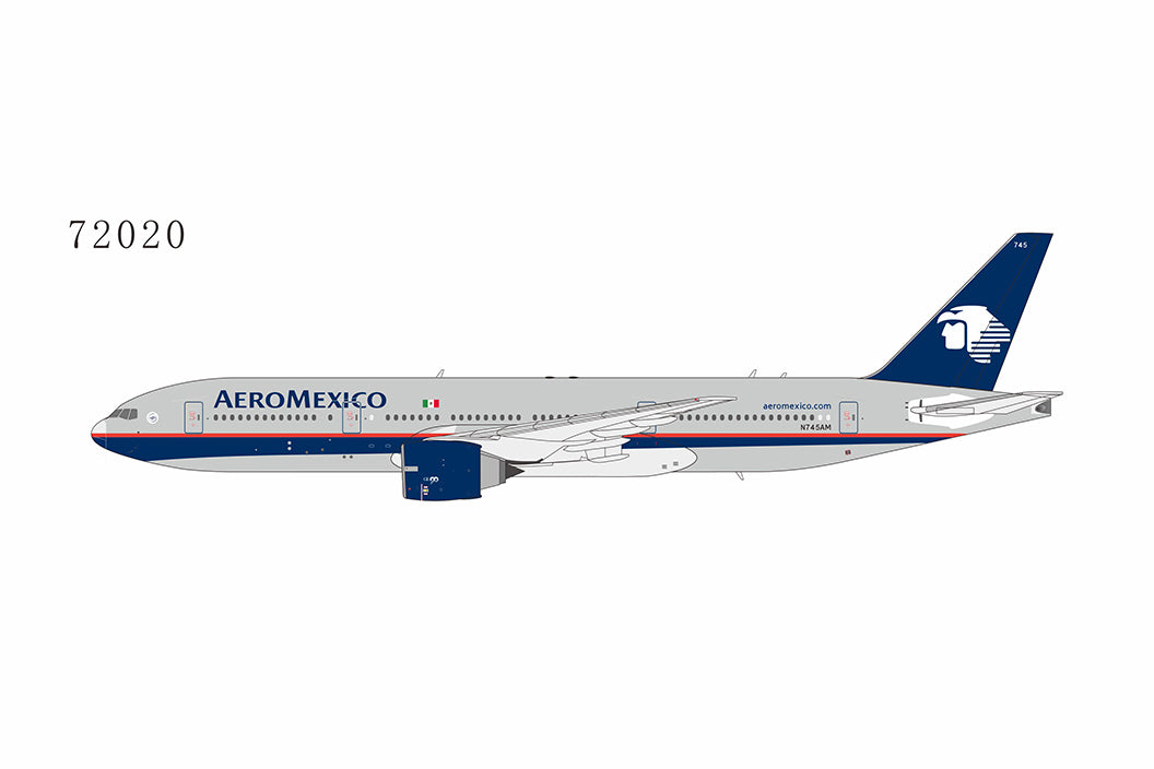 * 1/400 AeroMexico B 777-200ER NG Models 72020 N745AM (Defective Model)