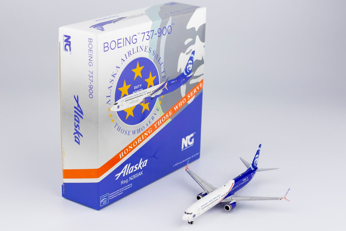 *1/400 Alaska Airlines B 737-900ER/w "Honoring Those Who Serve" NG Models 79007