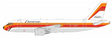 * 1/200: American Airlines (PSA - Pacific Southwest Airlines) A319-112 Inflight200 with stand IF319AA742
