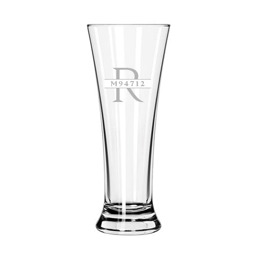Engraved Beer Pilsner Glass