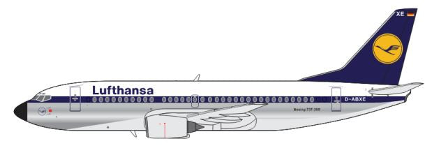 *1/400 Lufthansa B 737-300 Miniature Models M4LH733B