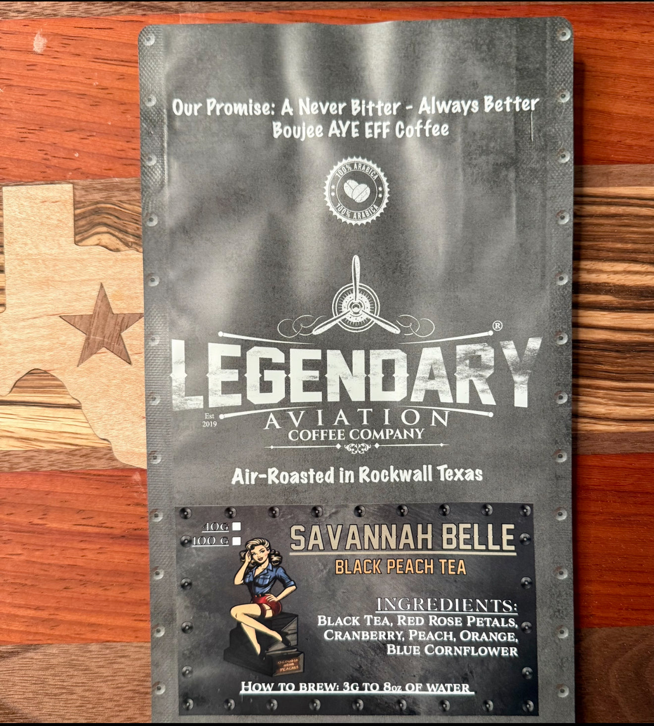 Savannah Belle - Black Peach Loose Leaf Tea