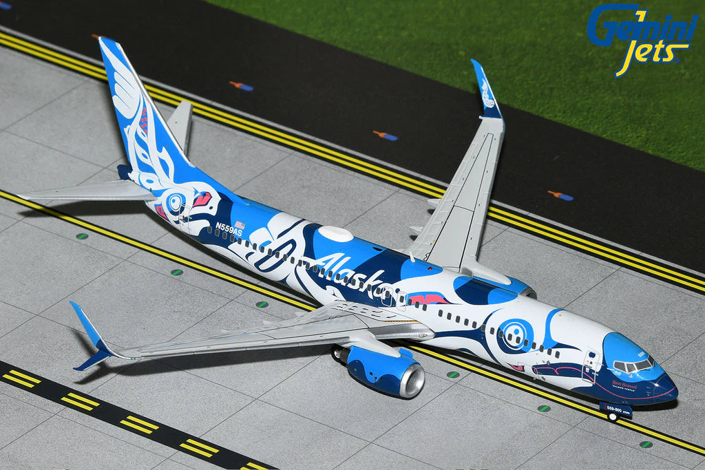 1/200 Alaska Airlines Boeing 737-800 "Salmon People" N559AS GeminiJets G2ASA1246