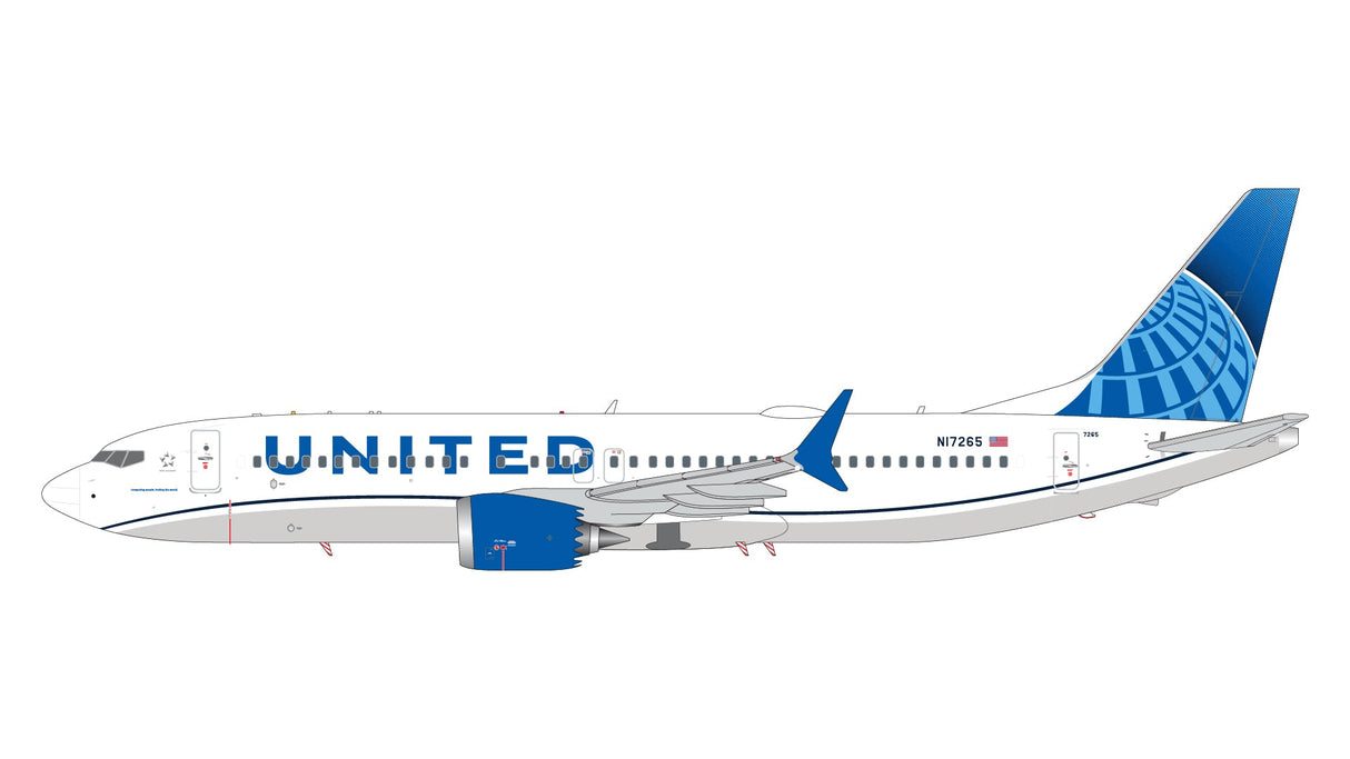 1/200 United Airlines B737 MAX 8 Gemini G2UAL1255