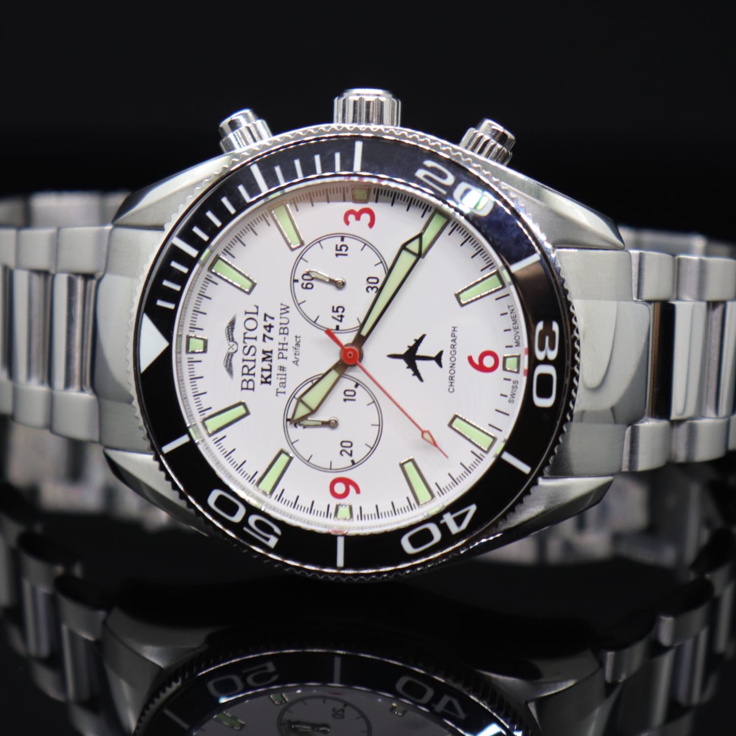 747 Tribute Watch - White Dial