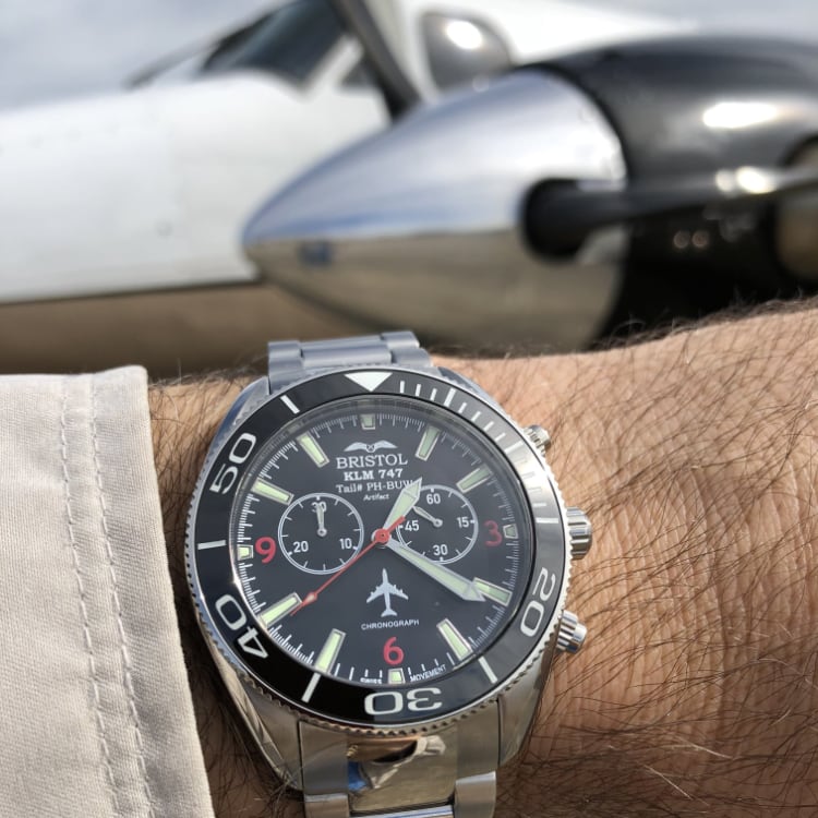 747 Tribute Watch - Black Dial