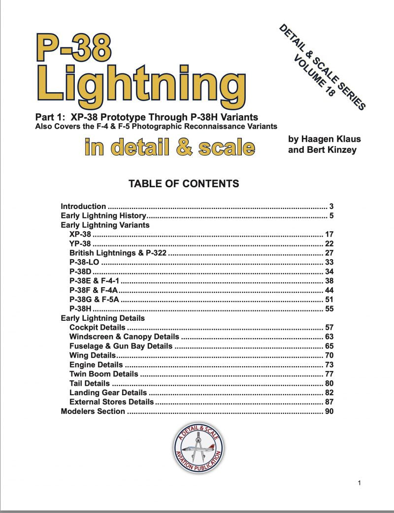 P-38 Lightning in Detail & Scale - Part 1