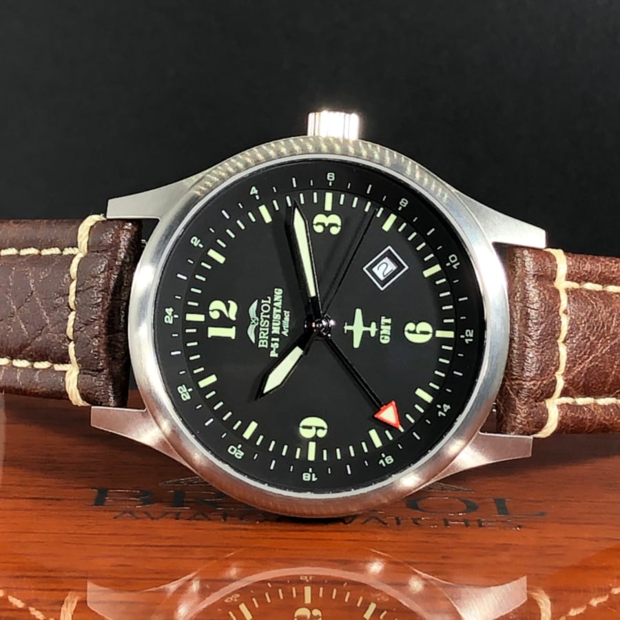 P-51 Mustang Tribute Watch - Black Dial