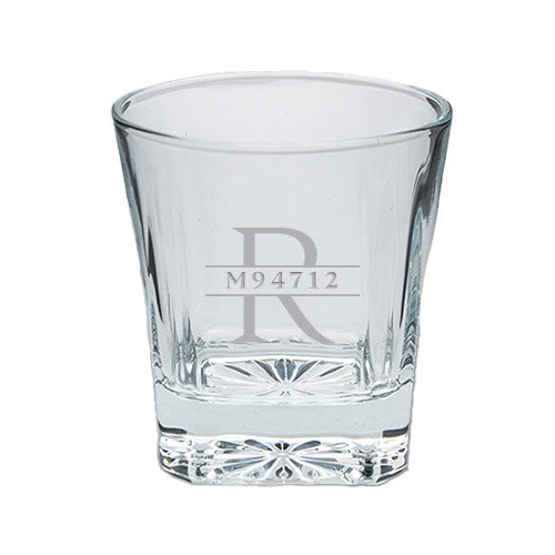 Engraved Rocks Glass