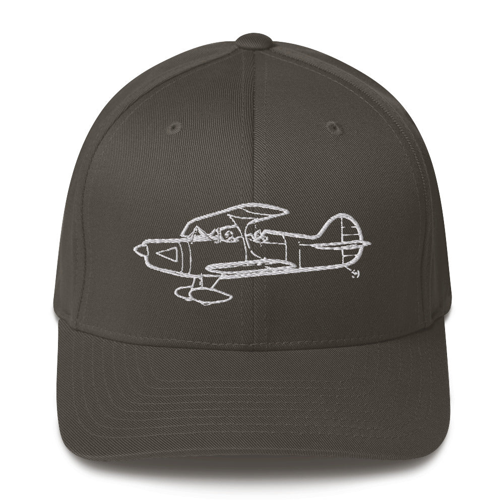 High-Performance Skybolt Biplane Embroidered Hat