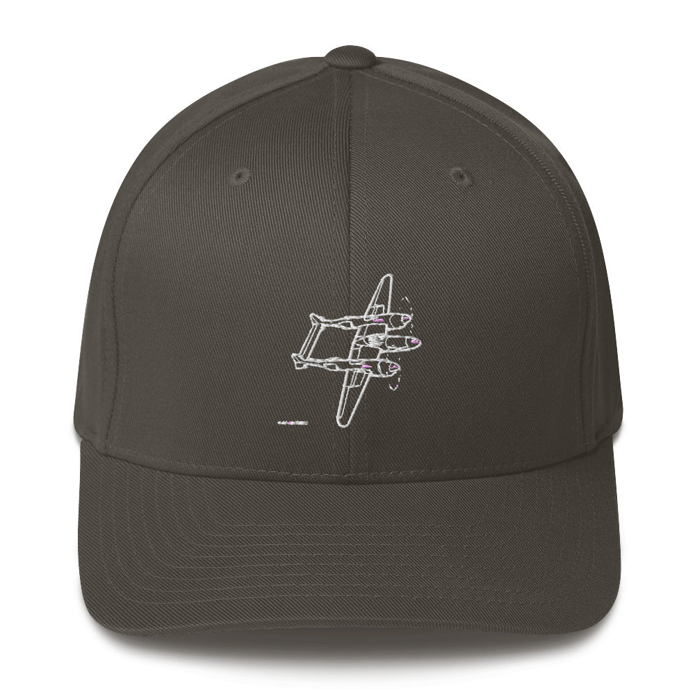Lockheed P-38 Lightning 5 Embroidered Hat