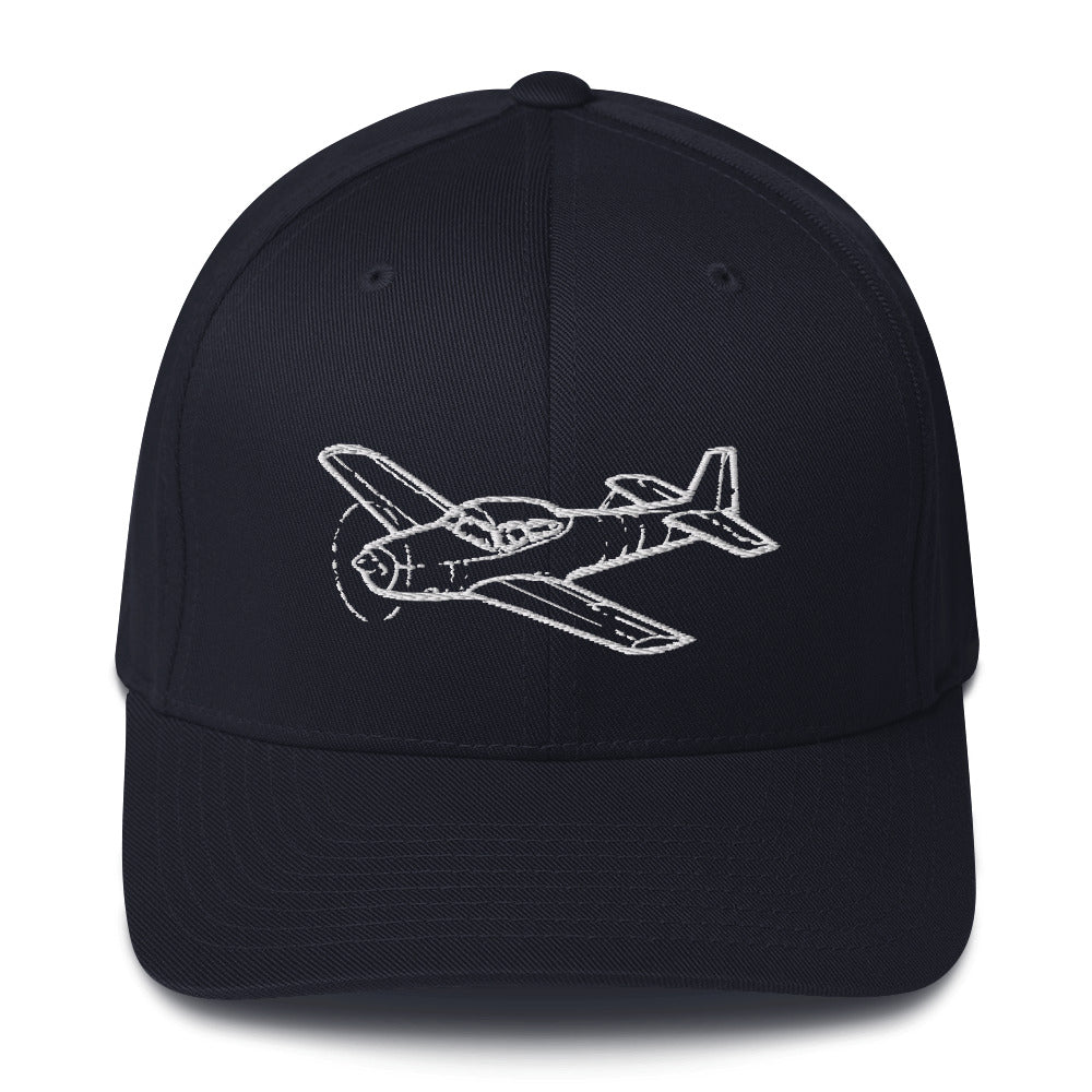 Classic Navion Light Aircraft Embroidered Hat