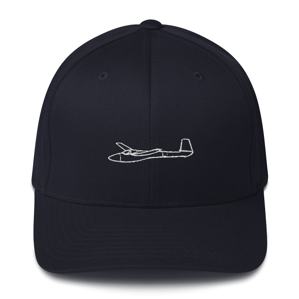 Glasflügel Libelle 201 Glider 2 Embroidered Hat