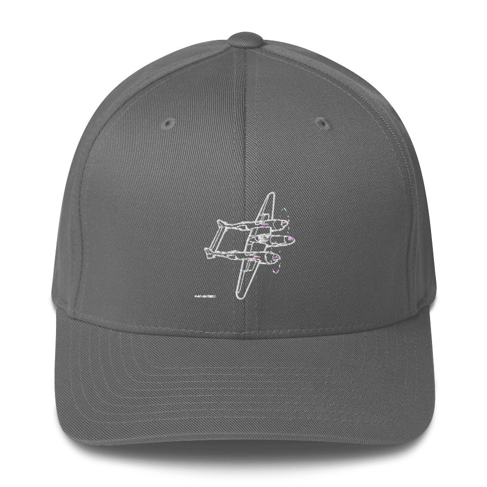 Lockheed P-38 Lightning 5 Embroidered Hat