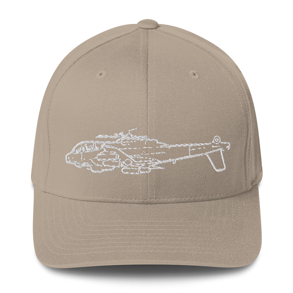 Lockheed AH-56 Cheyenne Attack Helicopter Embroidered Hat