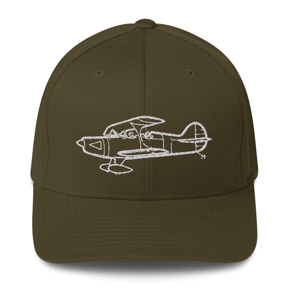 High-Performance Skybolt Biplane Embroidered Hat