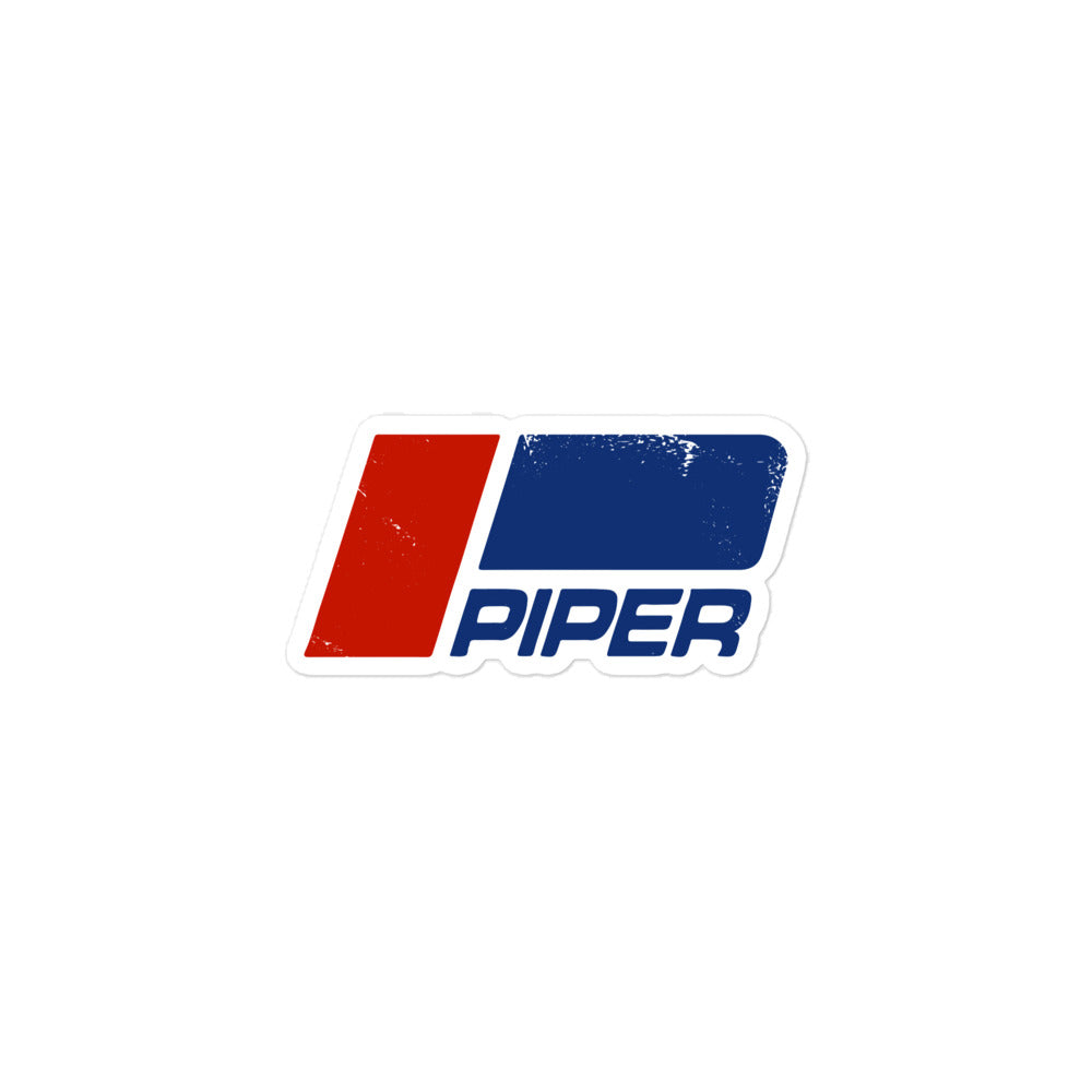 Piper Distressed Sticker