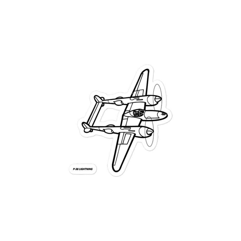 Lockheed P-38 Lightning 5 Stickers