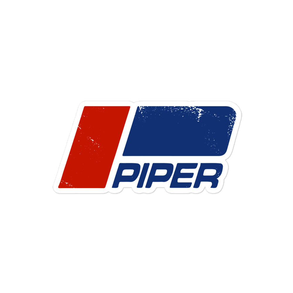 Piper Distressed Sticker