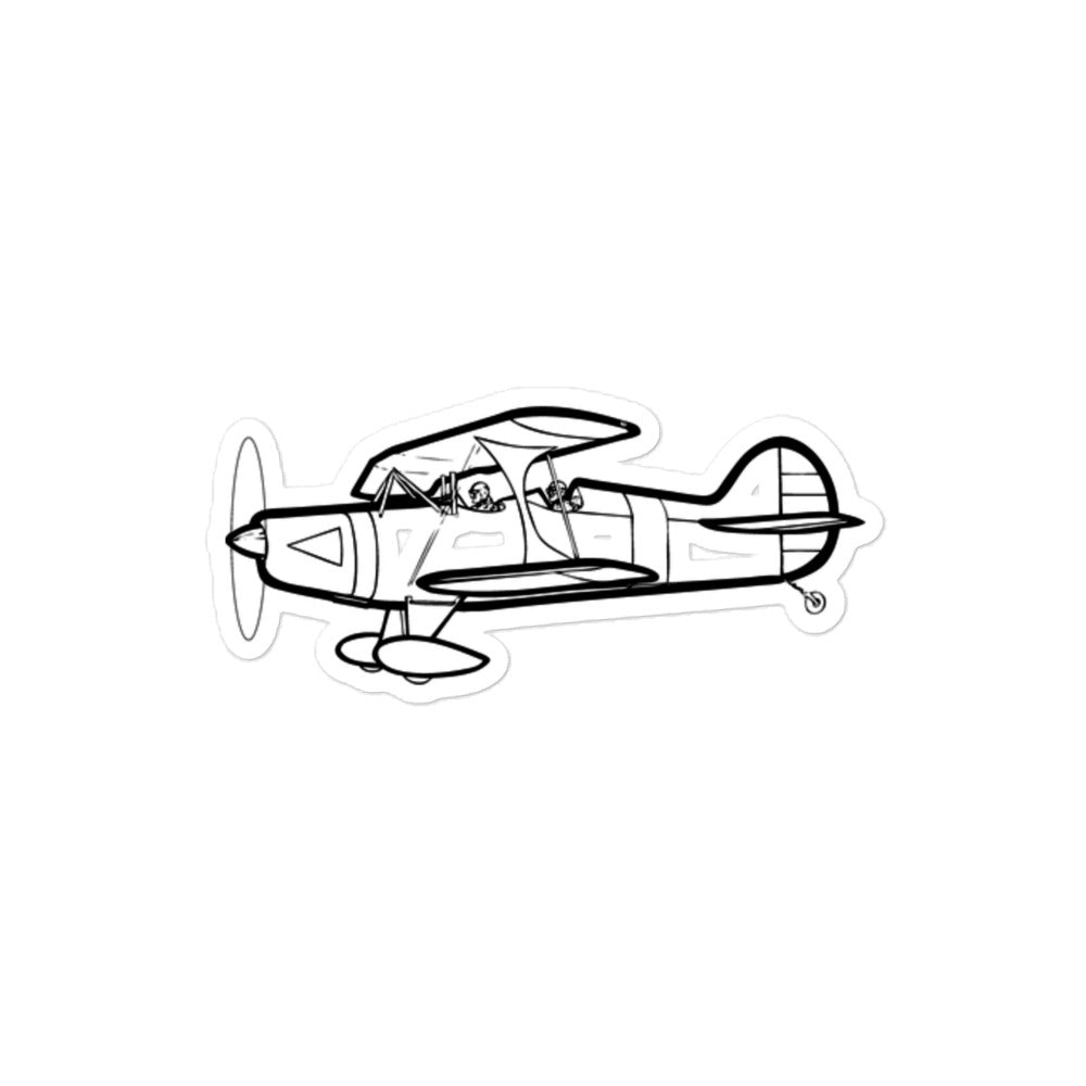 High-Performance Skybolt Biplane Stickers