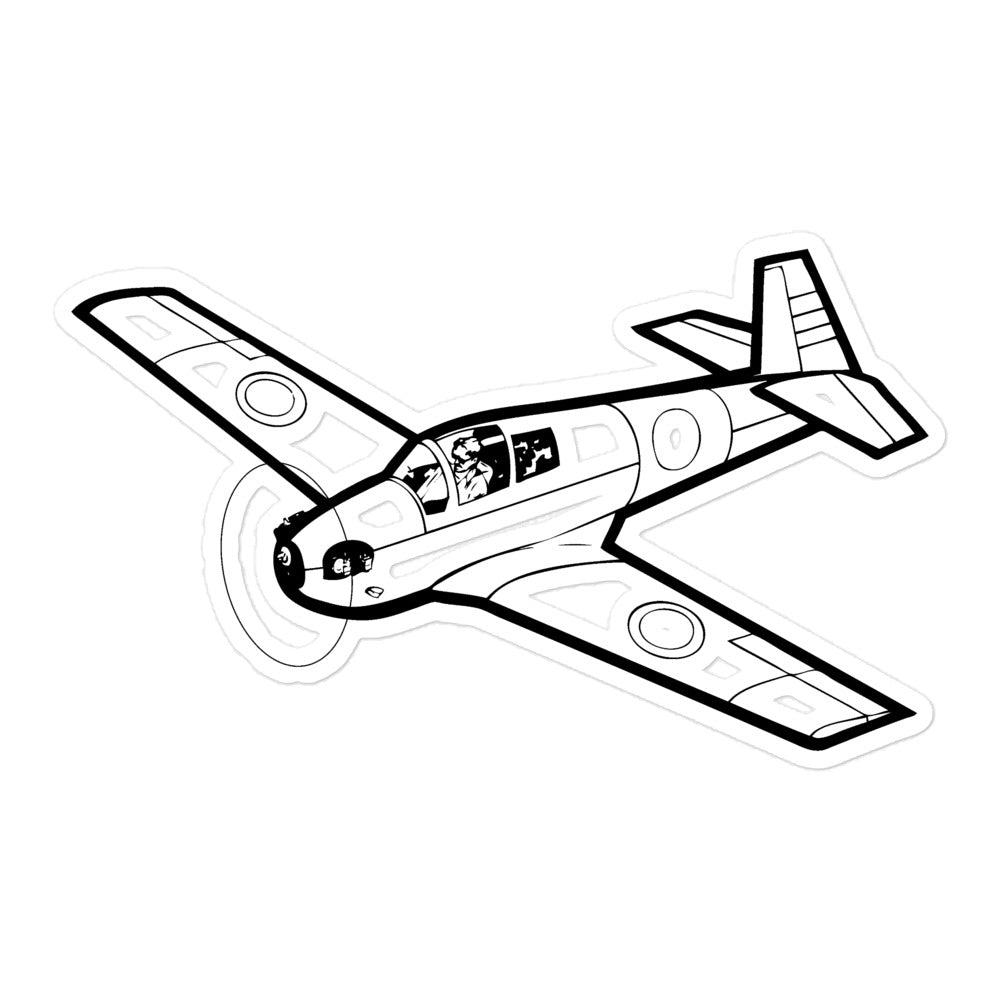 Mooney Mite: Solo Flight Icon Sticker