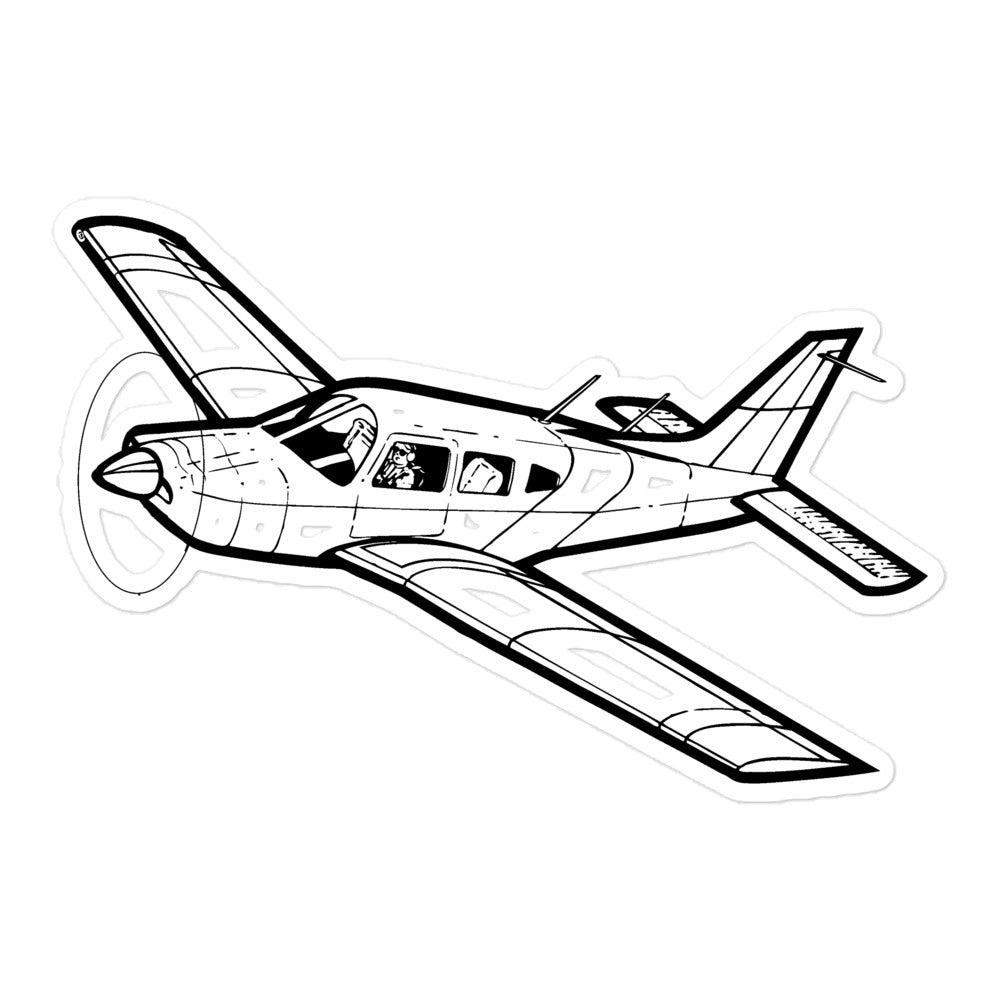 Piper Arrow Performance Trainer Sticker