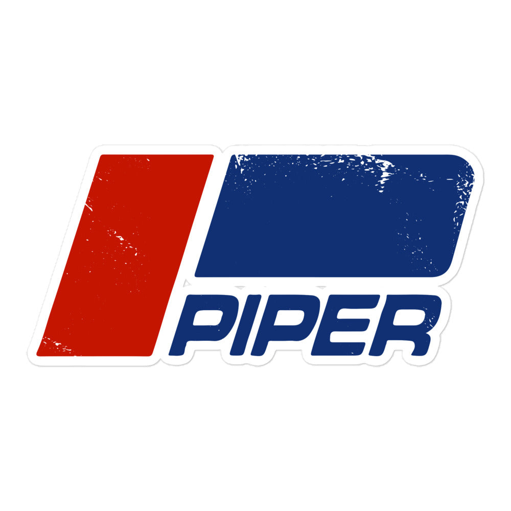Piper Distressed Sticker