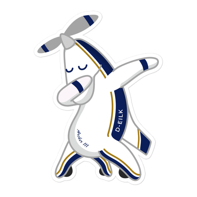 Dabbing Piper Archer Sticker