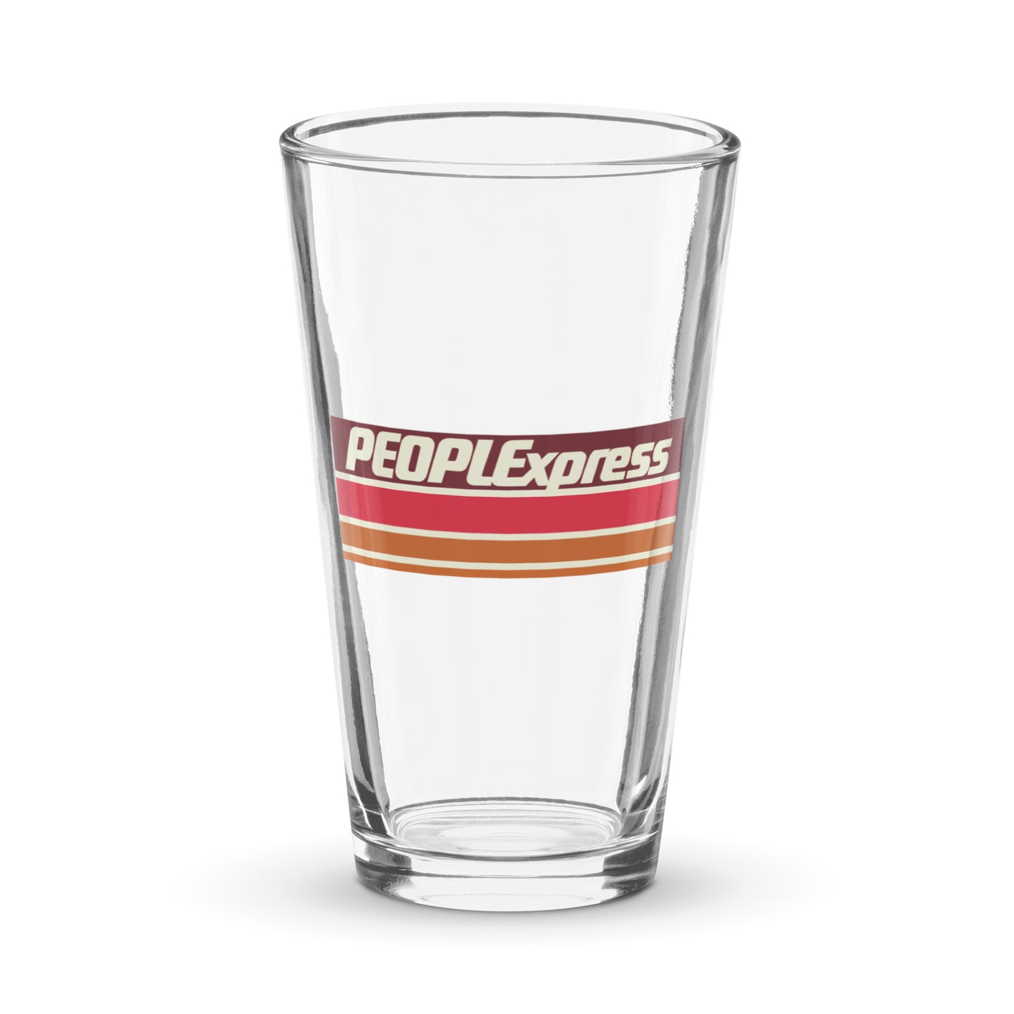 PEOPLExpress Airlines Pint Glass