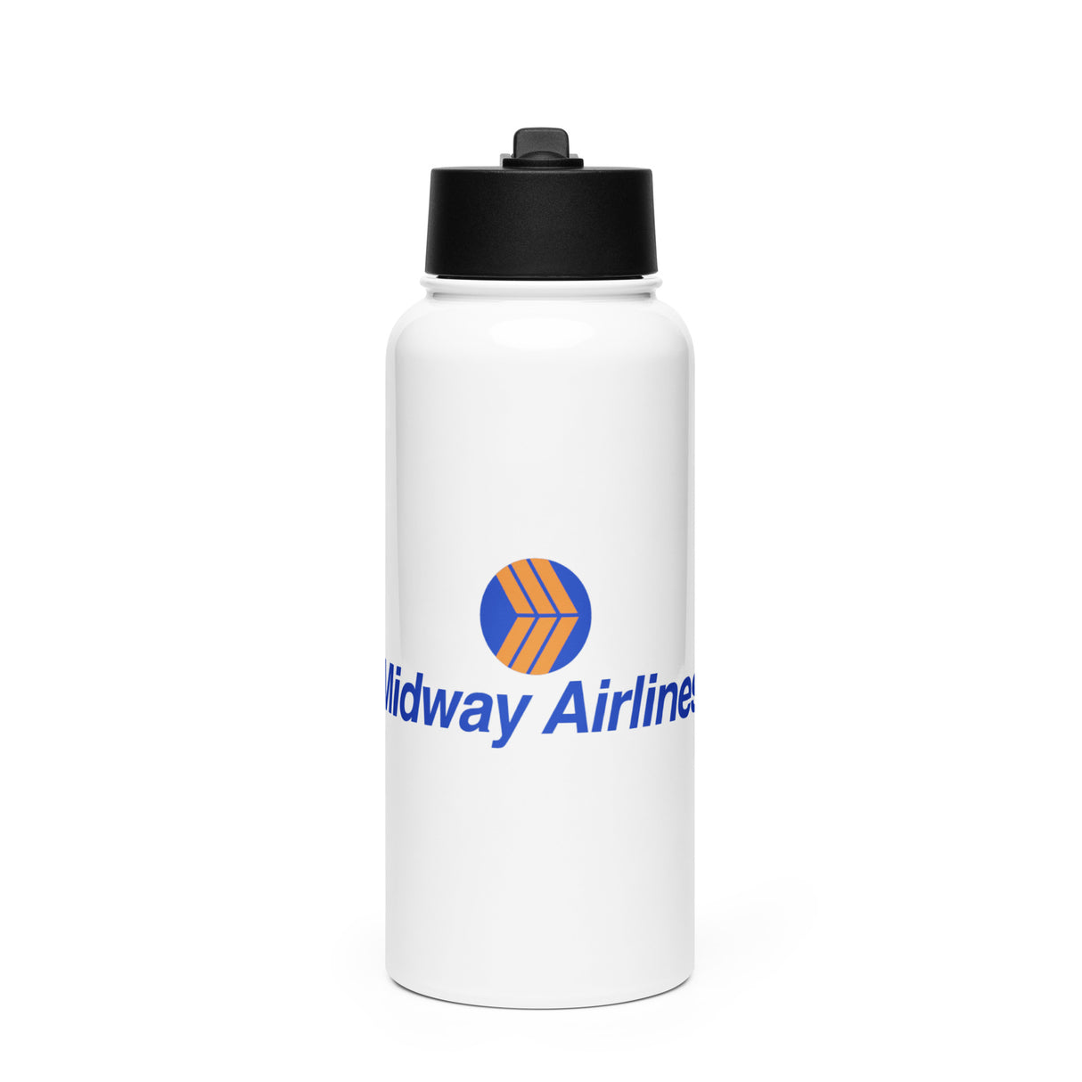 Midway Airlines Stainless Steel Water Bottle