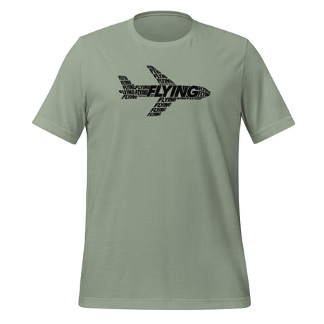 FLYING Word Art Plane Tee