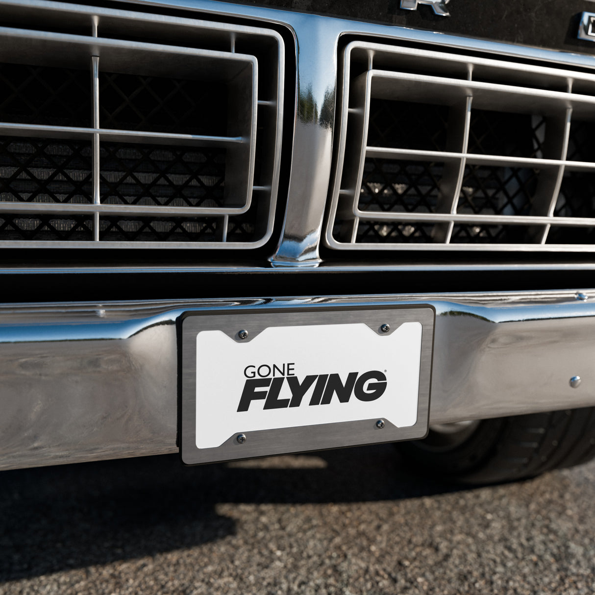 Gone FLYING Vanity Plate