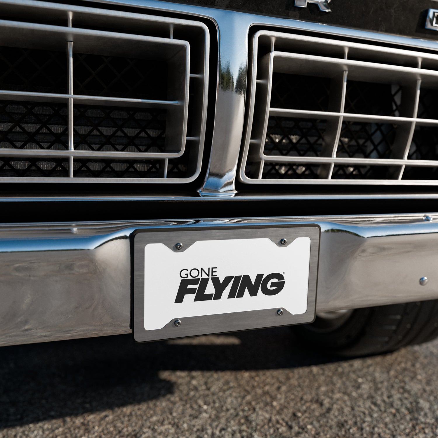 Gone FLYING Vanity Plate