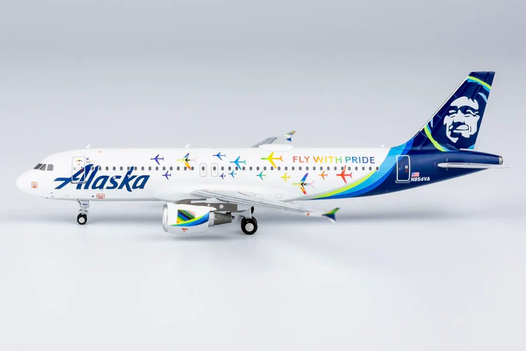 1/400 ALASKA AIRLINES AIRBUS A320 N854VA PRIDE NG MODEL 15018 – The ...