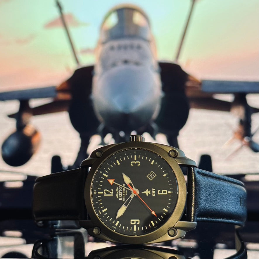 F-18 Hornet Tribute Watch - Black Dial