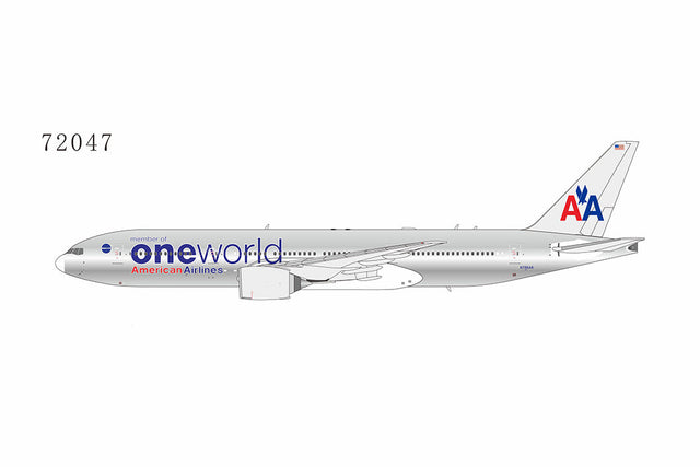 * 1/400  American Airlines 777-200ER N796AN(oneworld cs; chrome cs) NG 72047 (Defective Model)