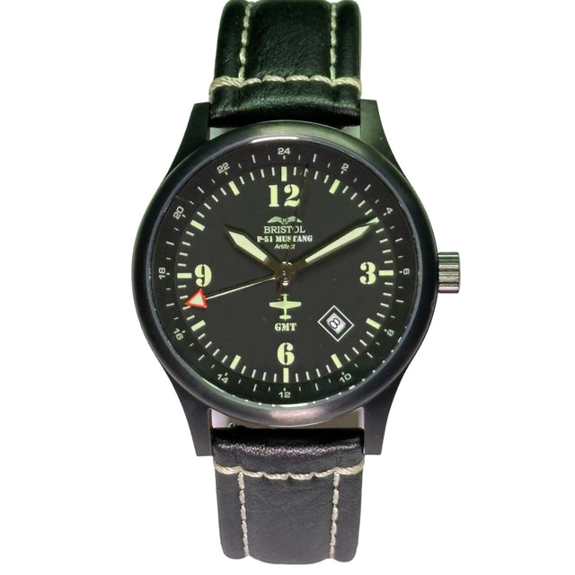 P-51 Mustang Tribute Watch - Black Dial