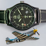 P-51 Mustang Tribute Watch - Black Dial