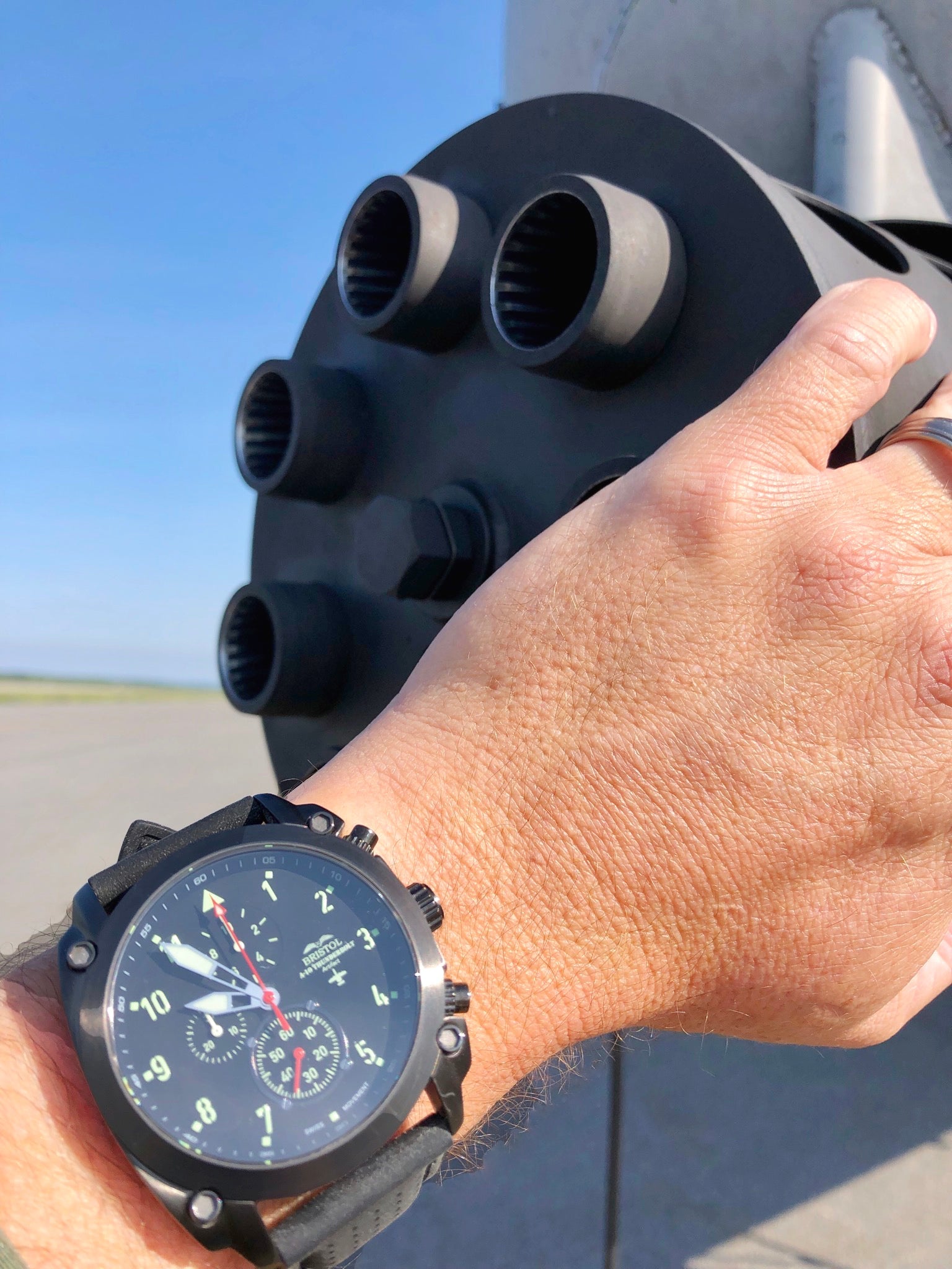 A-10 Thunderbolt Tribute Watch - Black Dial
