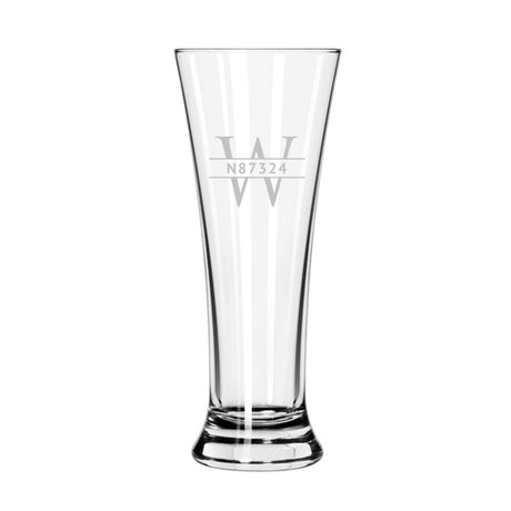 Engraved Beer Pilsner Glass