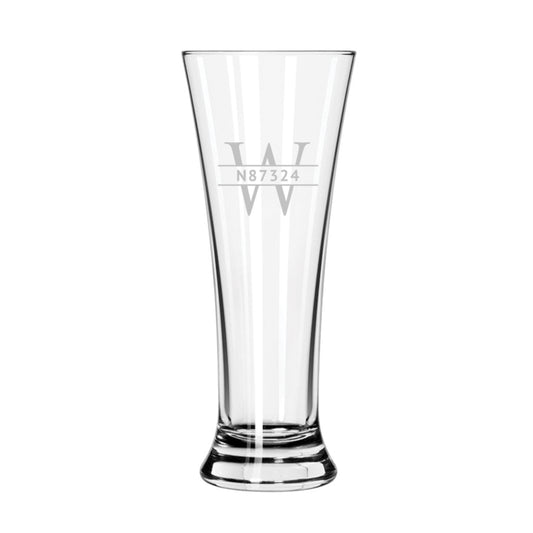 Engraved Beer Pilsner Glass