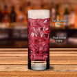 engraved drinking glass