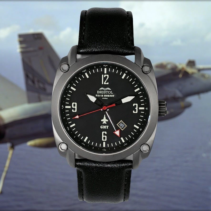 F-18 Hornet Tribute Watch - Black Dial