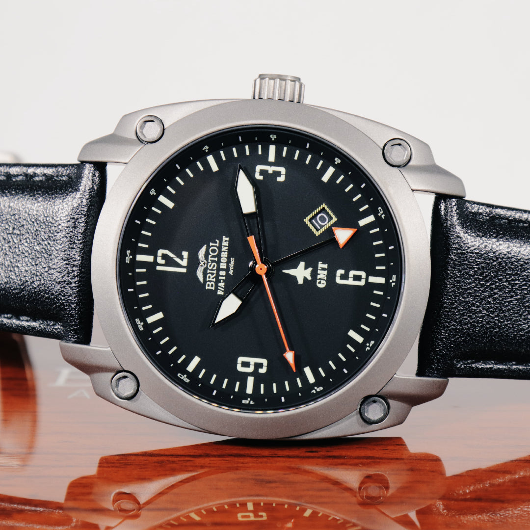 F-18 Hornet Tribute Watch - Black Dial – The Flying Shop