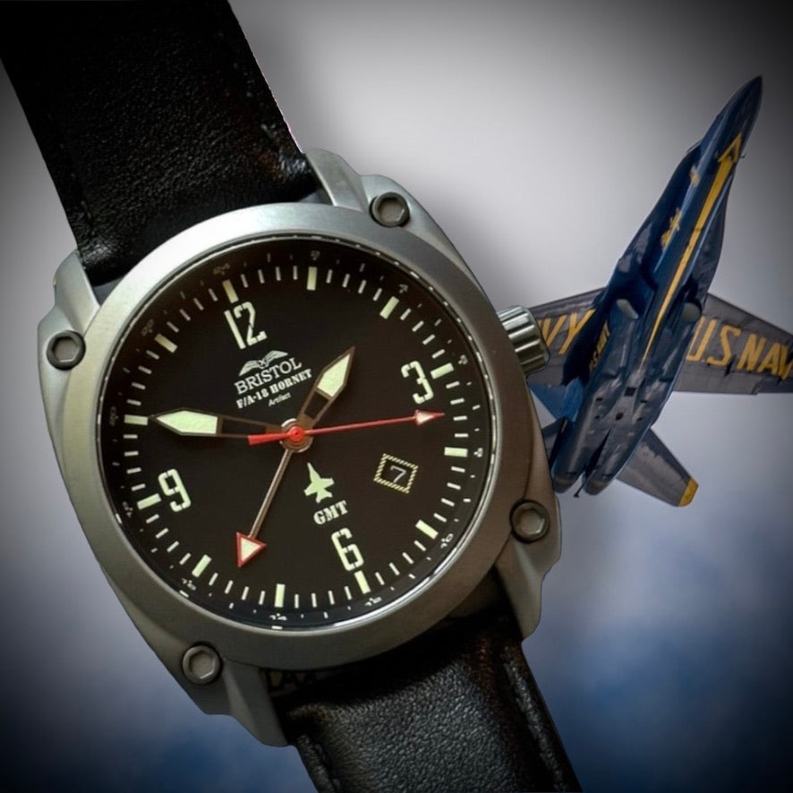 F-18 Hornet Tribute Watch - Black Dial