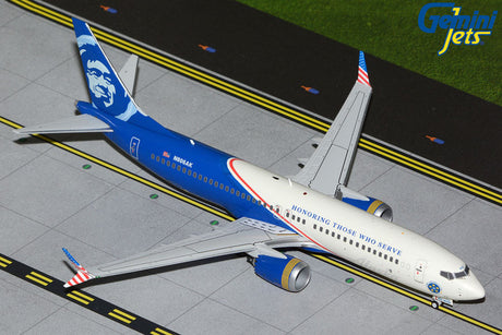 1/200 Alaska Airlines B737 MAX 8 "Honoring Those Who Serve" N806AK G2ASA1294