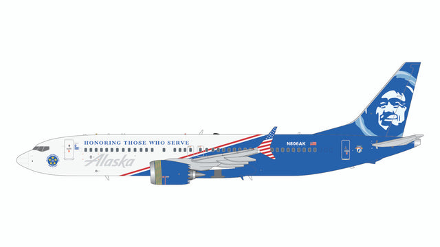 1/200 Alaska Airlines B737 MAX 8 "Honoring Those Who Serve" N806AK G2ASA1294