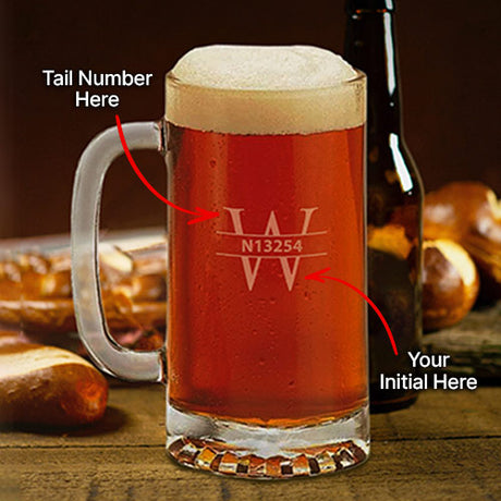 engraved beer mug